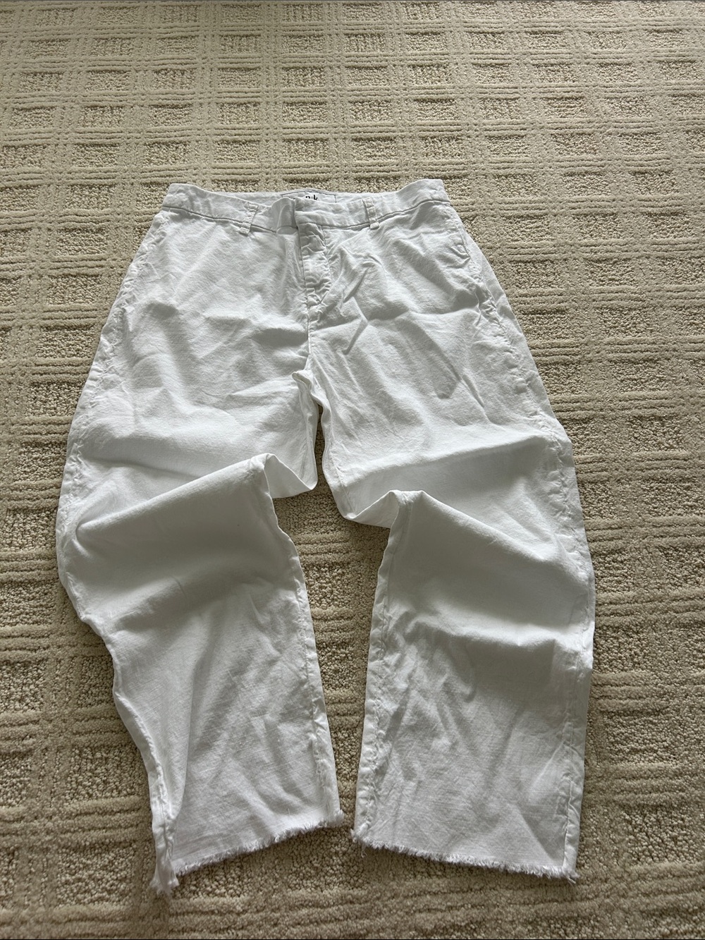 Frank & Eileen White Cotton Chinos